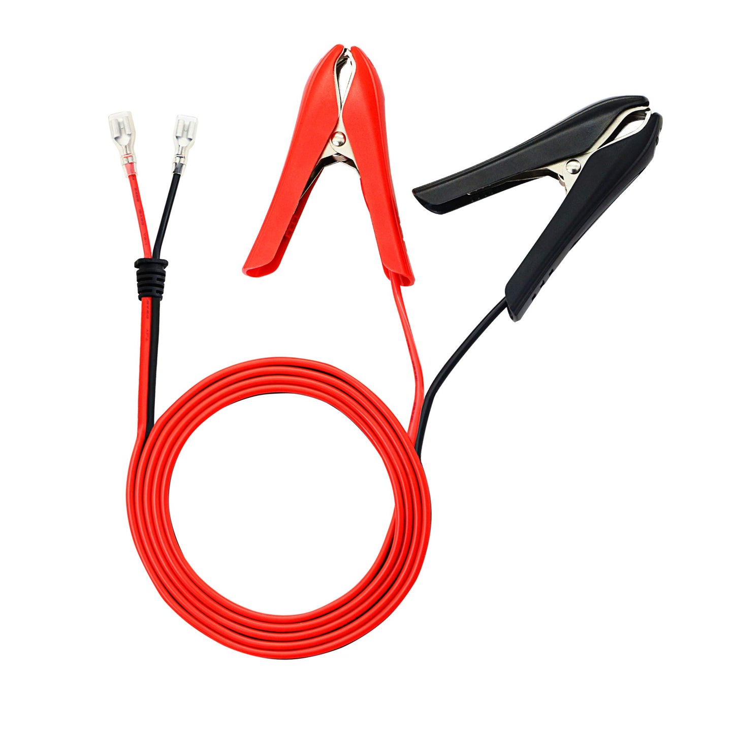 CERRXIAN akumulatora krokodilknaibles, 1.8m 18AWG 12V 24V akumulatora spaiļu klipsis ar Quick Splice Crimp Lock termināļa pagarinātāju, sadzīves instrumenti