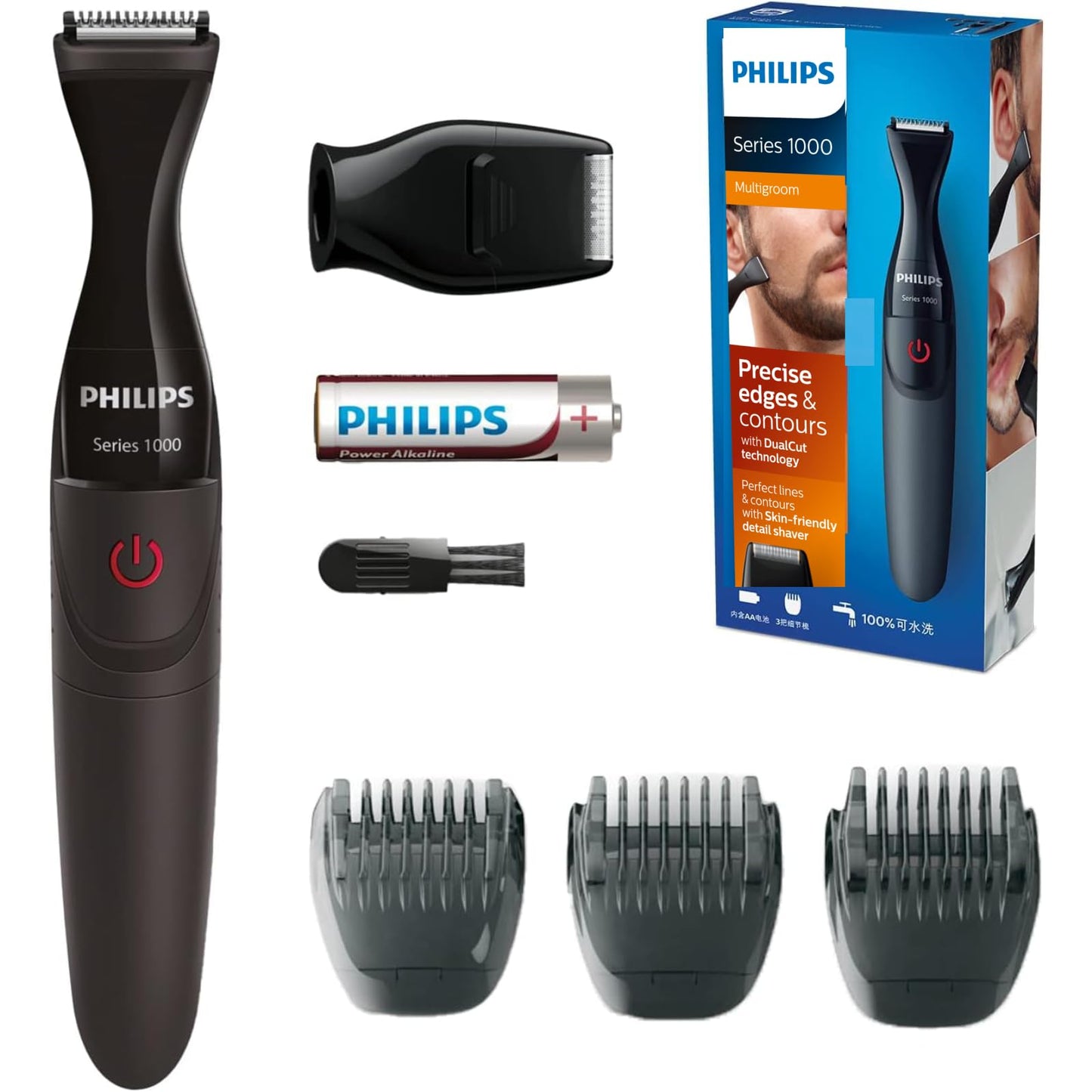 Philips Multigroom Series 1000 Īpaši precīzs bārdu stilizētājs (modelis MG1100/16)
