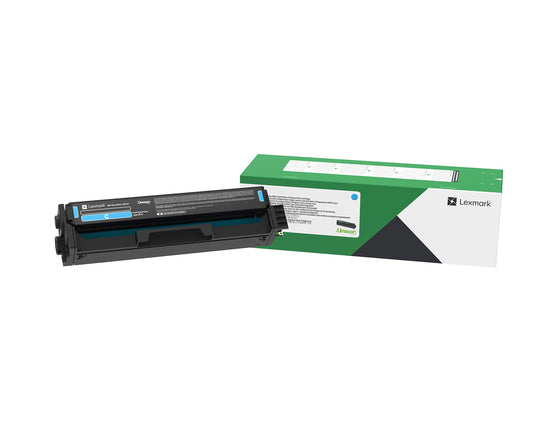 Lexmark C3220C0 toner cartridge - blue, high yield, compatible with Lexmark printers, vibrant color quality.