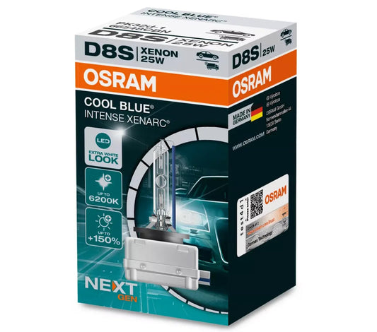 Osram Xenarc Cool Blue Intense NextGen HID-Xenon spuldze - D8S - 40V/25W - par gabalu (maks. 6200K)