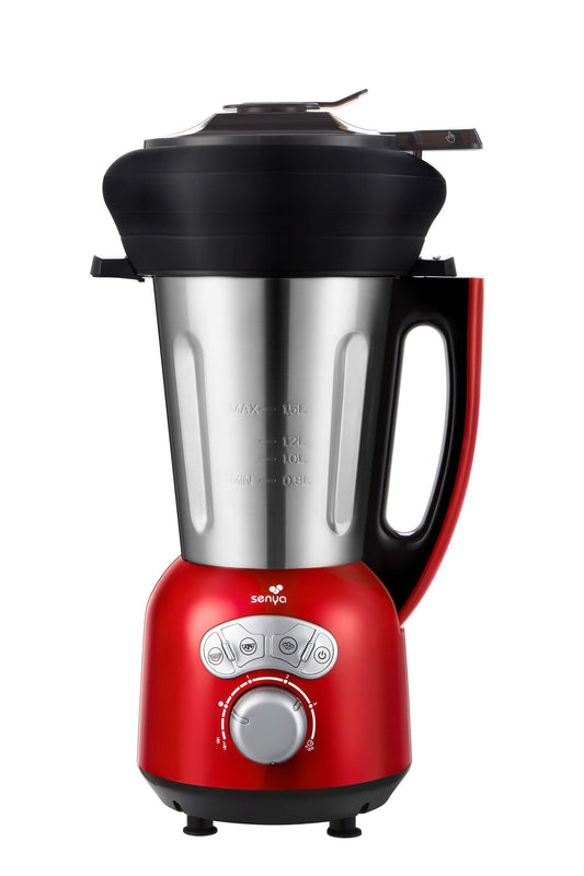 Senya Standmixer Cook & Ice V3 - nerūsējošā tērauda, 1400 W, 1,5 l, zupām, smūtijiem, tvaika grozs, sasmalcina ledu.