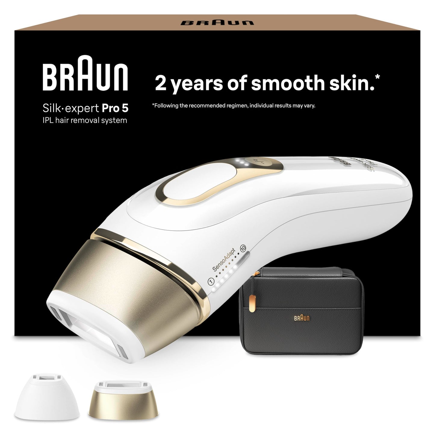 IPL epilators Braun IPL epilācijas ierīce Silk·expert Pro 5, PL5140, White/Gold