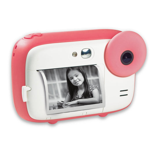 AGFA Photo Realikids Instant Cam Pink - kids' camera for photos, selfies, and videos - includes 3 rolls for 300 prints, LCD screen