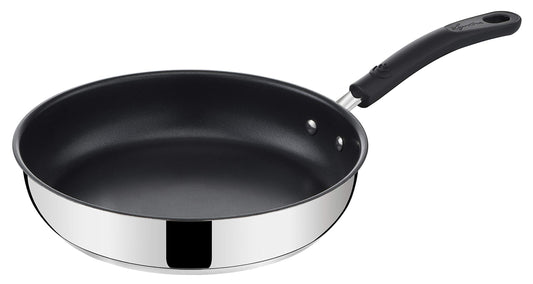 Lagostina pretpiedeguma panna indukcijai, pelēka, 26 cm, tērauds 18/10, izturīga un viegli tīrāma.