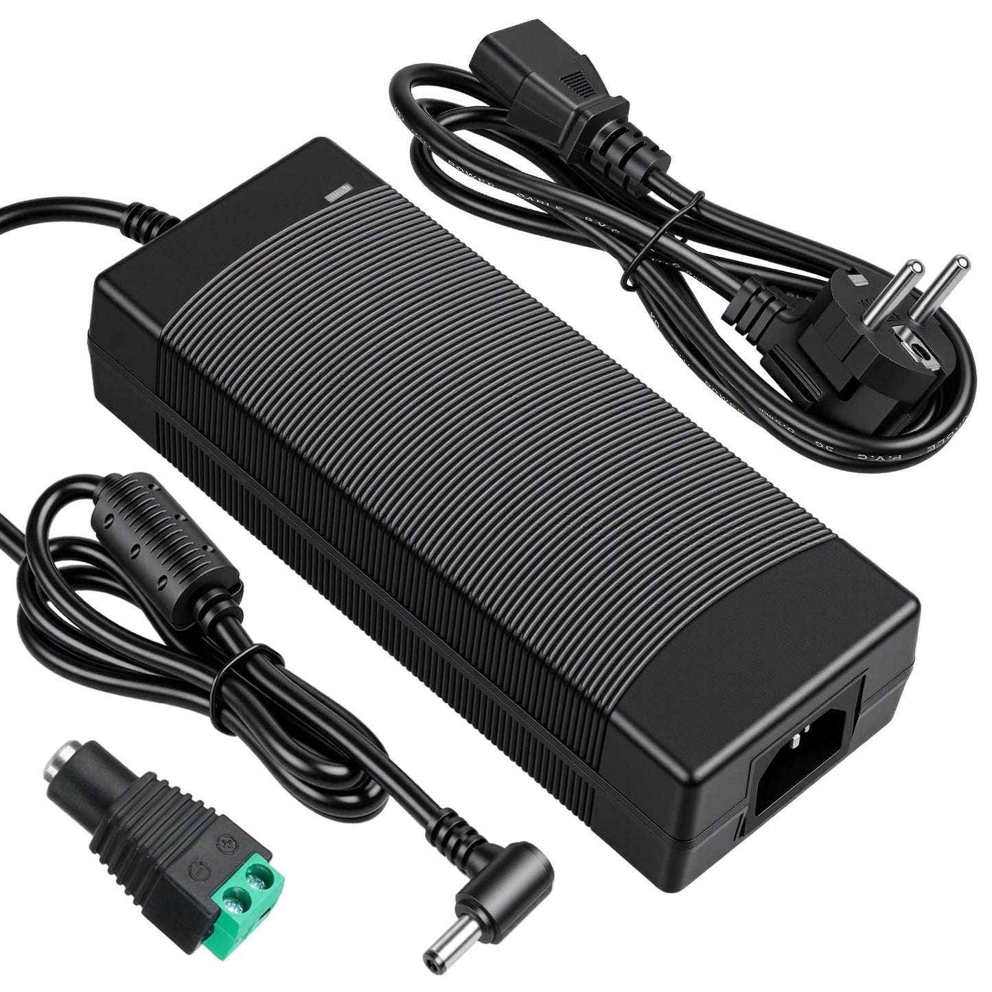 12V 10A barošanas adapteris, 120W, AC 100-240V uz DC 12V, universāls barošanas avots
