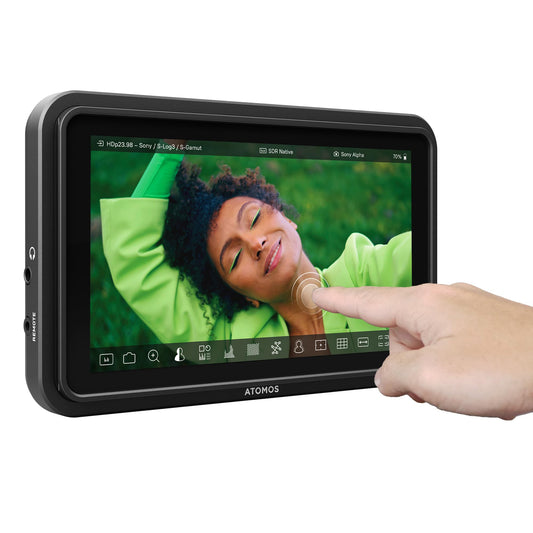 ATOMOS Shinobi II Monitor - 5-inch 4K HDR display, lightweight design, ideal for on-set monitoring and video production.