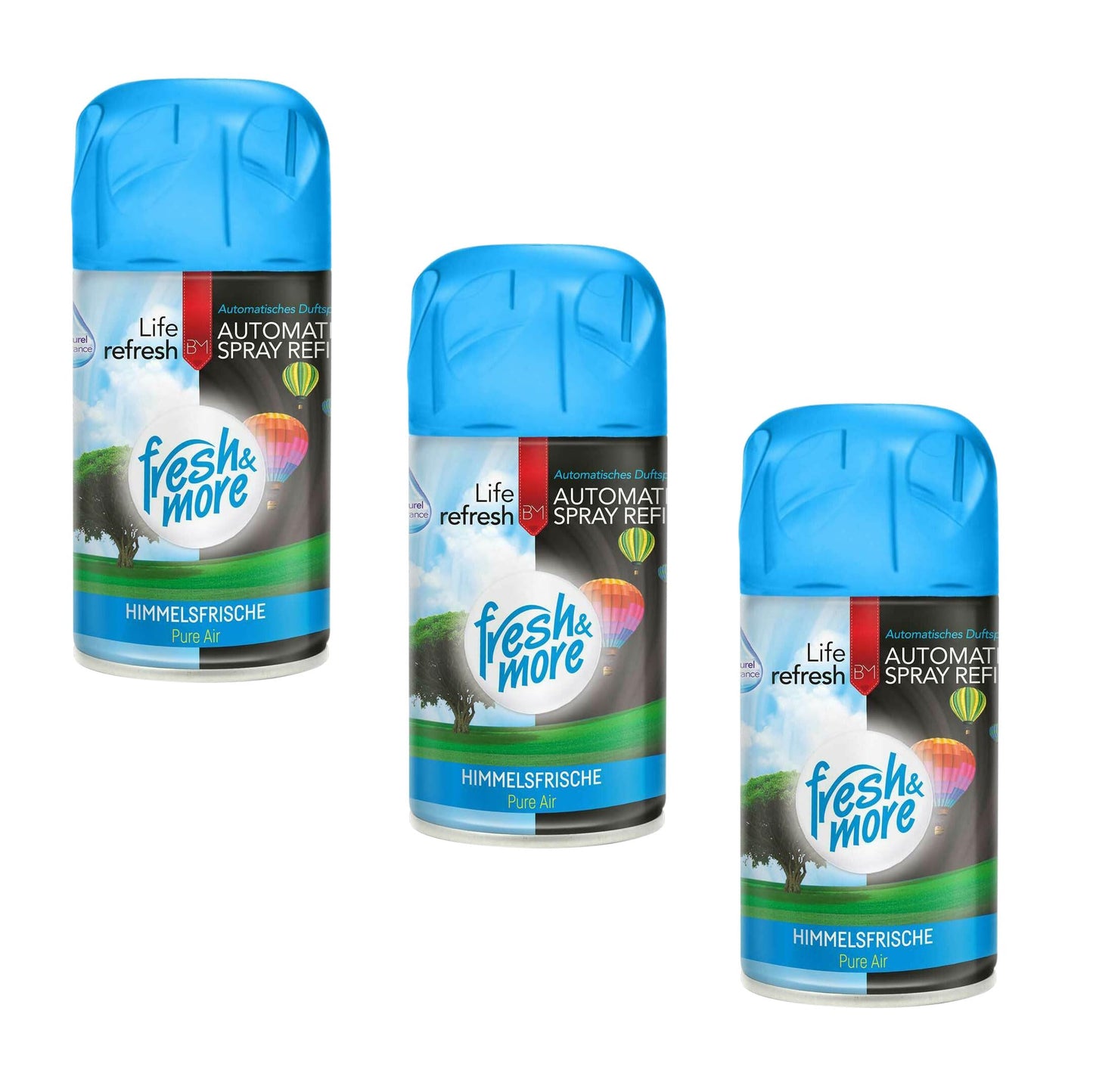 Automātiskā gaisa atsvaidzinātāja uzpilde Fresh & More Himmelsfrische 250ml, 3 gab.