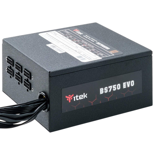 iTek ITPSEBS750 - 750W power supply, HDB hydraulic dynamic bearing, active PFC, 80 Plus Bronze, semi-modular Free Plug