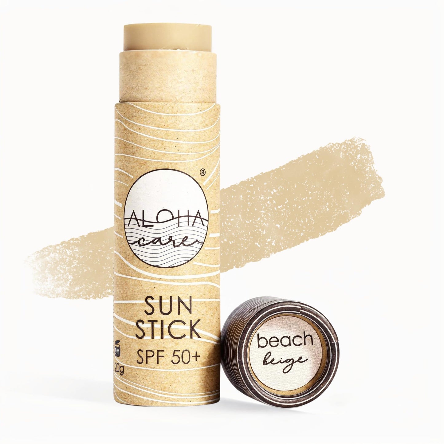Minerālais saules aizsargstienis sejai Aloha Sunblocker SPF50+, ūdenssportam, 20 g