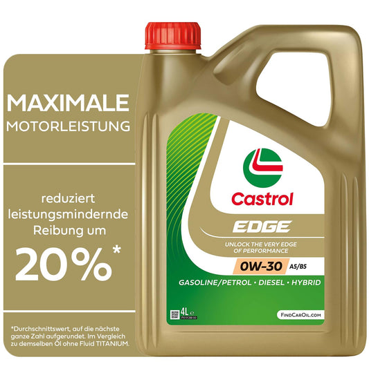 Castrol EDGE 0W-30 A5/B5 motoru eļļa, 4L