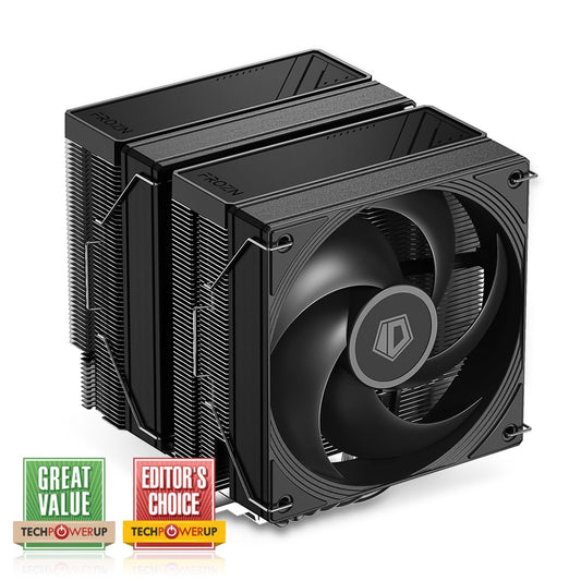 ID-COOLING FROZN A620 PRO SE - divu torņu gaisa CPU dzesētājs, 6 siltuma caurules, divi 120mm klusi ventilatori, saderīgs ar Intel un AMD.