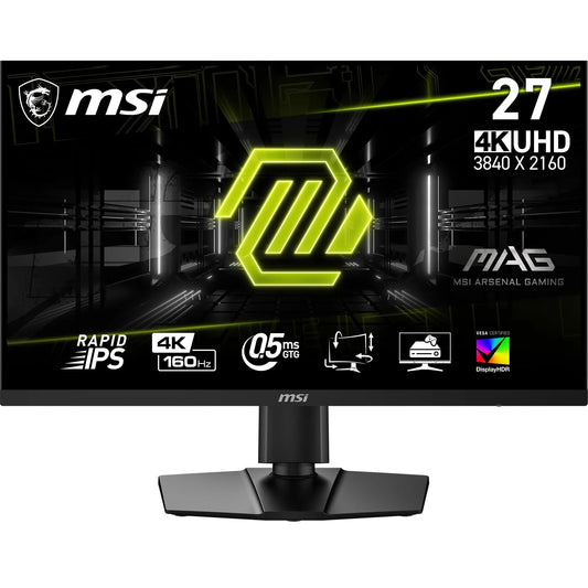 MSI MAG 274UPF E2 - 27" UHD gaming monitor, 3840x2160, 160Hz, 0.5ms, 133% sRGB, frameless, VESA DisplayHDR 400.