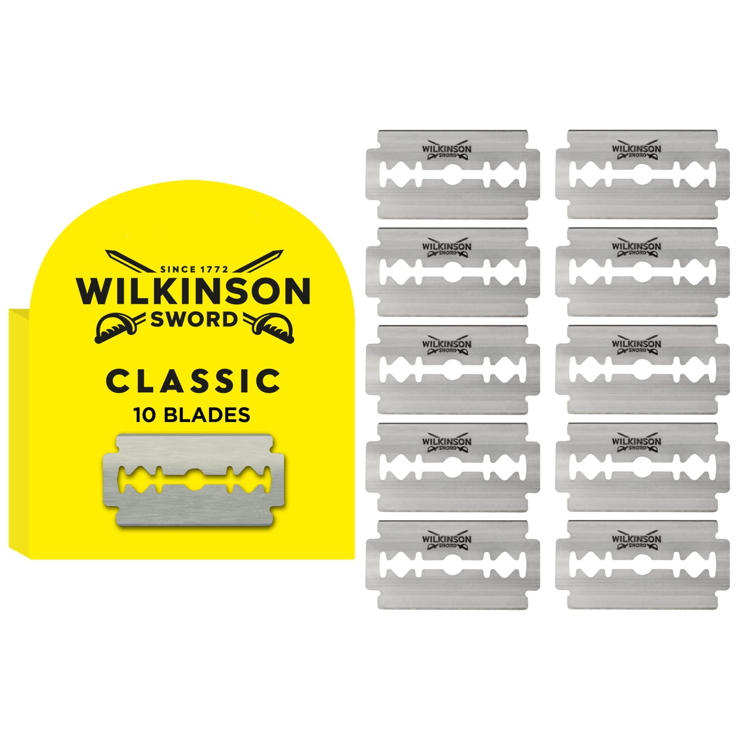 Wilkinson Sword Classic skuvekļa asmeņi vīriešu skuveklim, 10 gab.