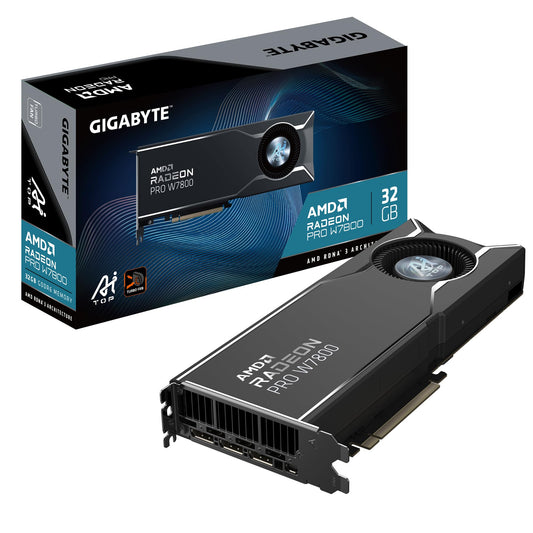 Gigabyte Radeon PRO W7800 AI TOP 32G - 32GB GDDR6, 256bit, PCI-E 4.0, 3 x DisplayPort 2.1