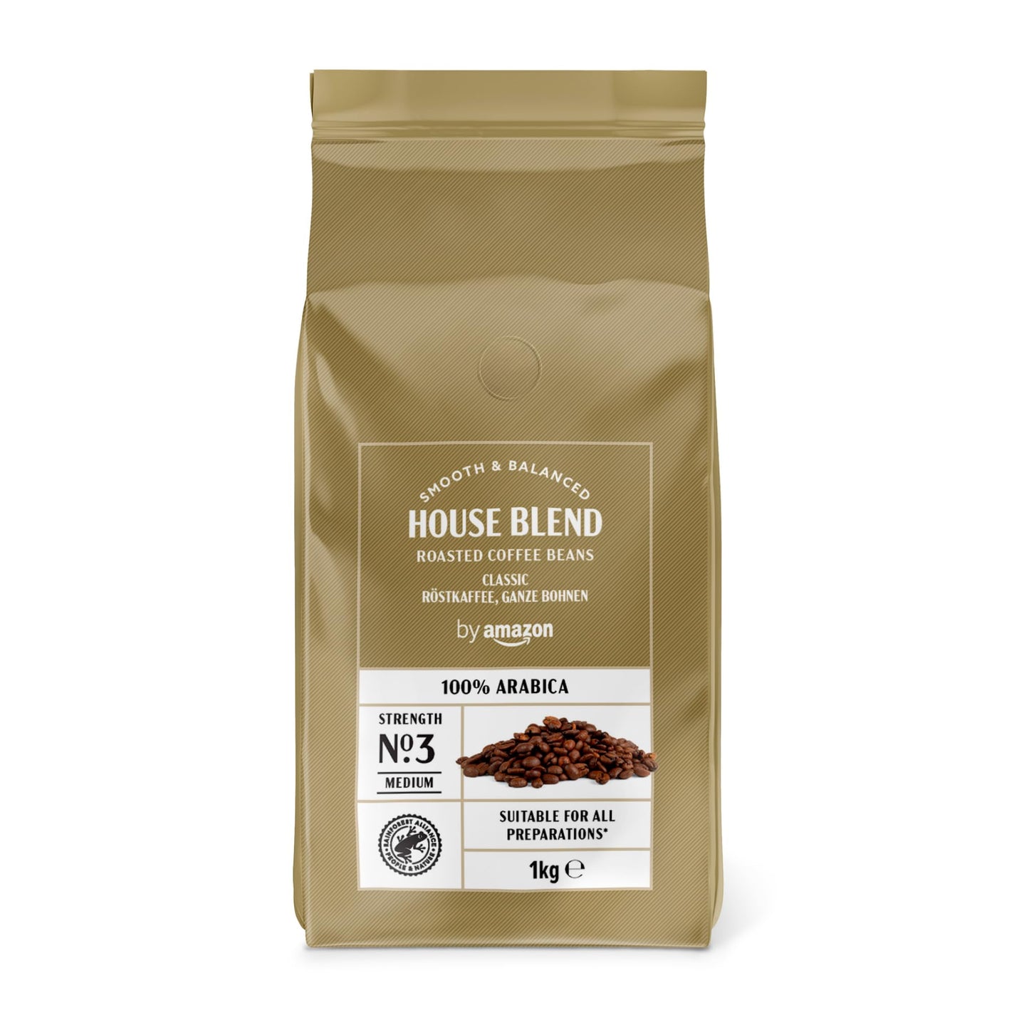 Kafijas pupiņas by, vidēji grauzdētas, 1 kg, Rainforest Alliance sertificētas