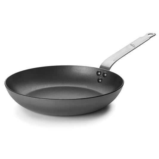 Lacor panna Tri-Antihalf - Grey cast iron skillet, 36 cm, durable, heat-retaining, ideal for cooking and baking.