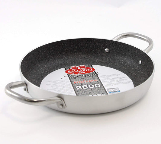 BALLARINI Professionale Granite 2808 - 40 cm aluminum frying pan in gray with non-stick granite coating