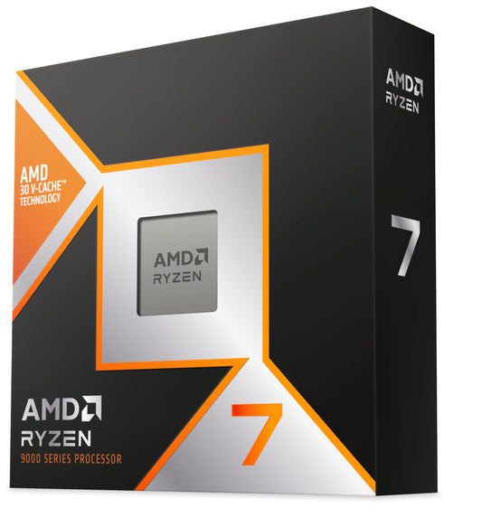 Procesors AMD Ryzen 7 9800X3D, 4,7 GHz, 8 kodoli, 104 MB L2 un L3, AM5