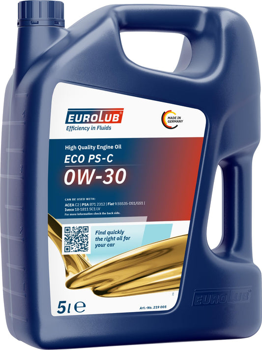 EUROLUB ECO PS-C SAE 0W-30 motoru eļļa, 5 litri