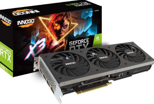 Inno3D GeForce RTX 3060 Ti X3 OC 8Go - Triple fan cooling, 8GB GDDR6, high-performance gaming graphics card