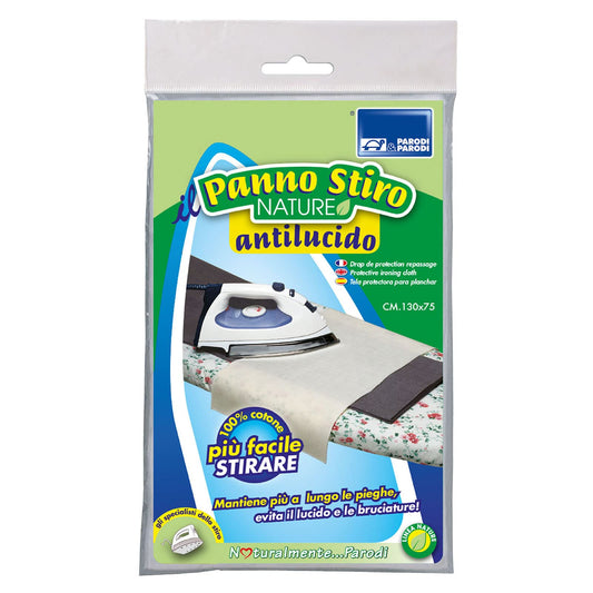 PARODI & PARODI Stiro Glanztuch - Cotton, beige, 30x75 cm, ideal for effective ironing and wrinkle removal.