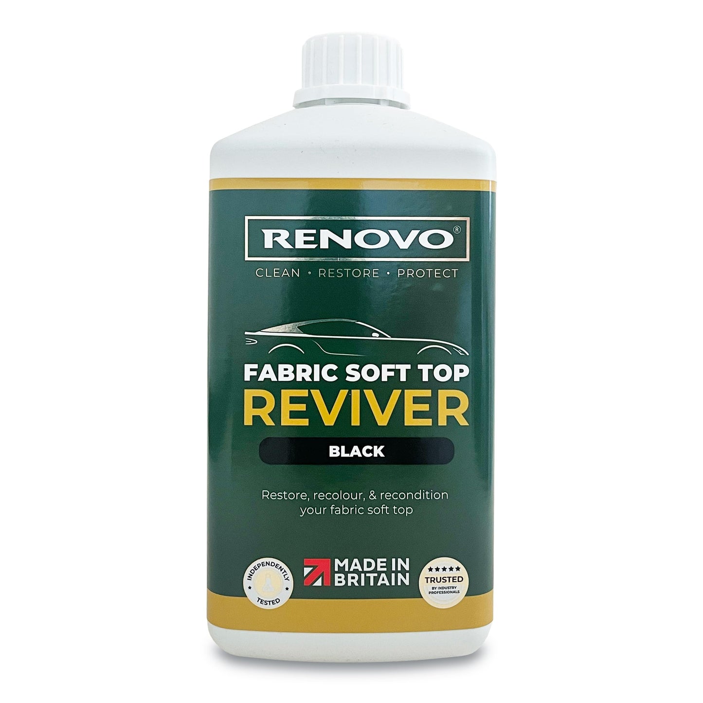 Renovo Reviver krāsviela kabrioleta jumtam melnā krāsā, 1 l, 1 gab.