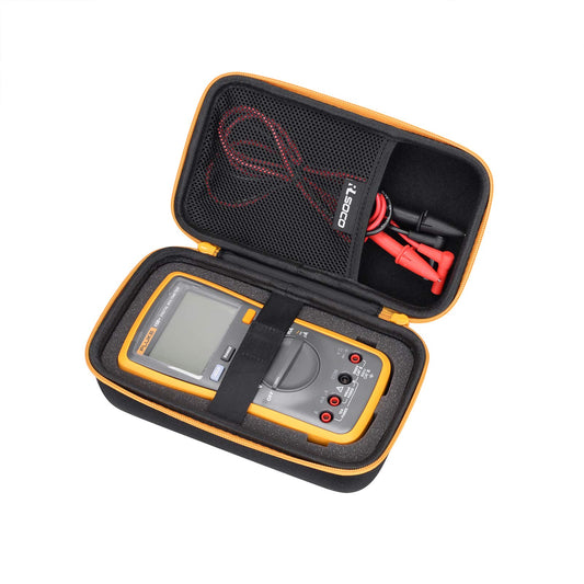 RLSOCO soma Fluke multimetrs 15B+/117/116/115/114/113/103/17B+/175/177/179/87V/88 un VOLTCRAFT VC891/KAIWEETS/PeakTech multimetram, dzeltena, tikai soma