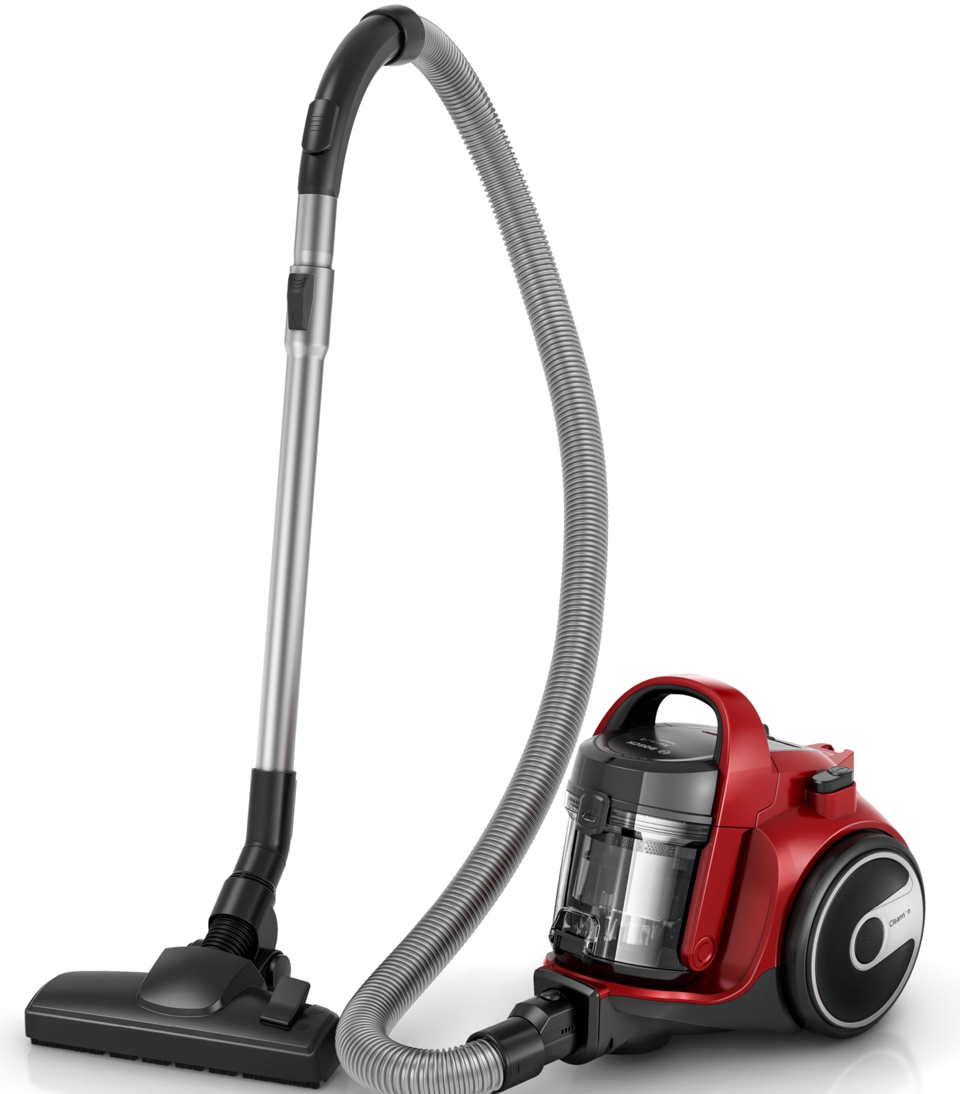 BOSCH BGC05AAA2 putekļsūcējs bez maisiņa - 78 dB, 1,5 l tvertnes ietilpība, mazgājams HEPA 12 filtrs