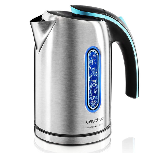 Cecotec ThermoSense 270 Electric Kettle - 1.7L, BPA-free, 2200W, stainless steel, 360º base, removable filter, double safety system.