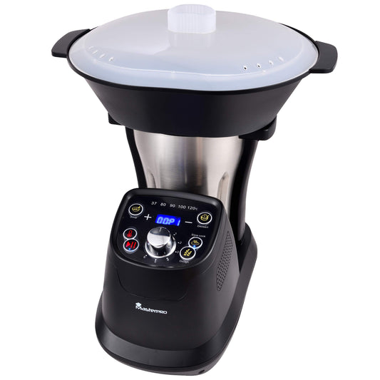 MasterPro Foodies Q3570 Multifunkcionālā virtuves iekārta, 1,75 l ietilpība, pakāpju izvēle, 6 ātruma līmeņi, programmējama, mazgājama trauku mazgājamajā mašīnā, 1200 W, 220-240 V