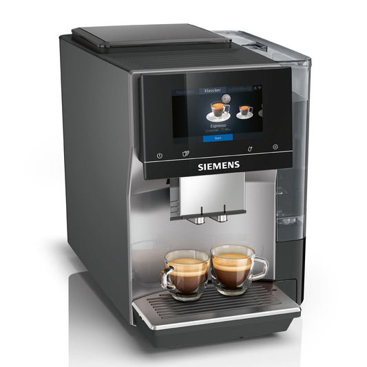 Siemens EQ700 classic TP715D01 - lietotnes vadība, aukstā brūvēšana, pilna pieskāriena displejs, 10 kafijas favorītiem.