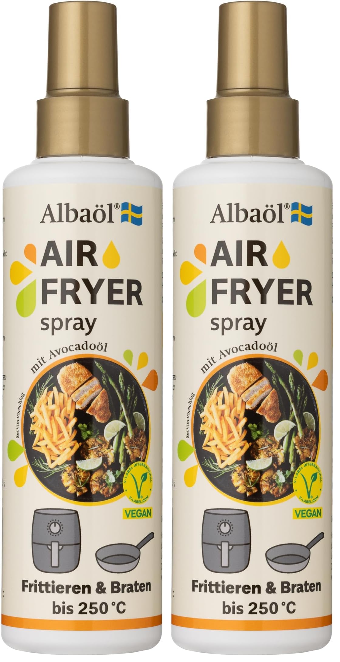 Aerosols cepamajam gaisa fritierim Albaöl 190 ml, 2 iepakojums