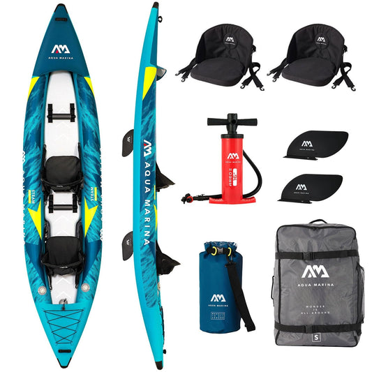Piepūšamais kajaks Campsup Aqua Marina Steam-412 2 personām, 412x90 cm, Drop Stitch