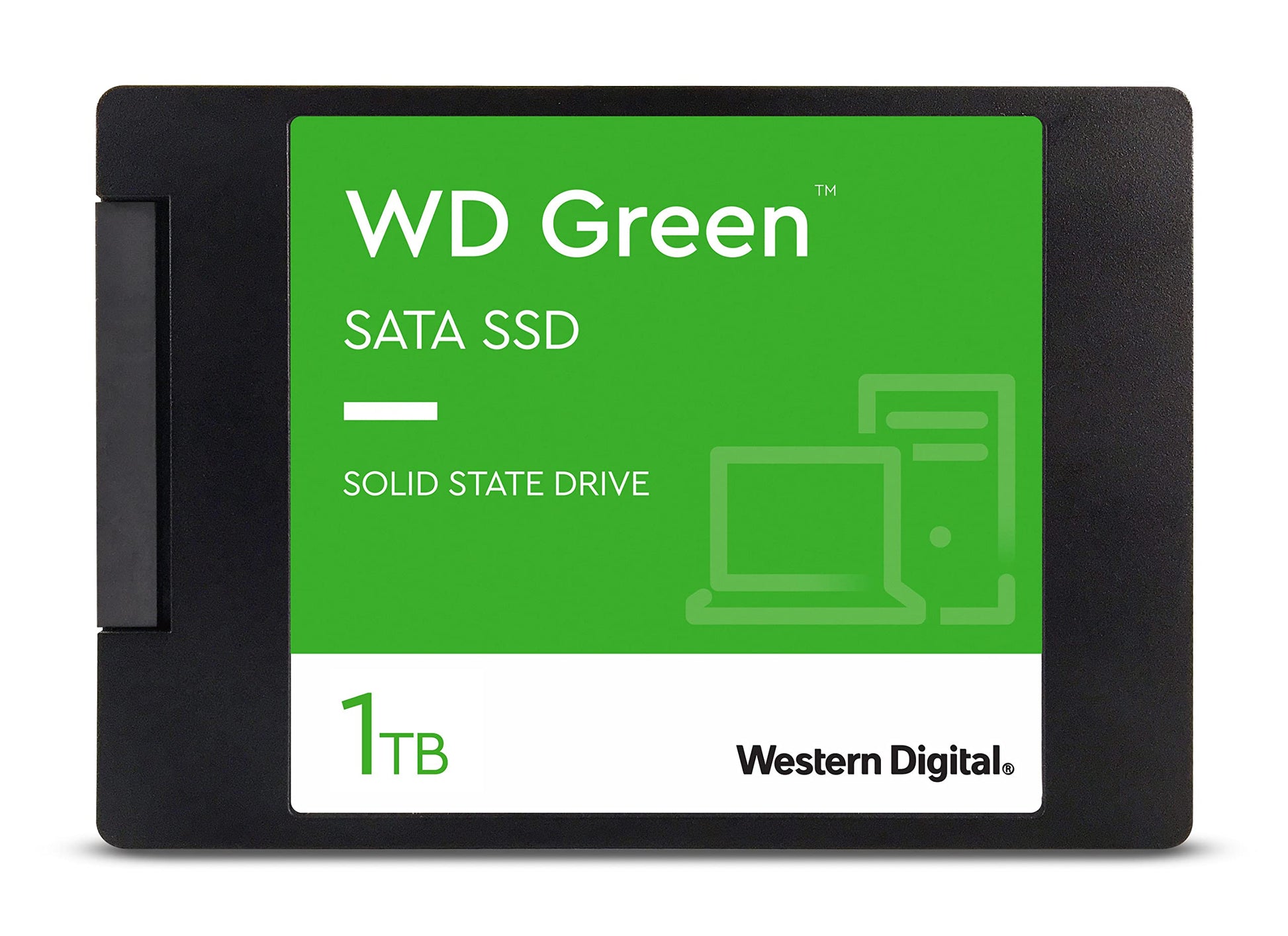 WD Green SATA SSD 1TB - 2.5" internal SSD, SLC caching, shock-resistant, WD F.I.T. Lab™ certified, ideal for laptops and desktops.