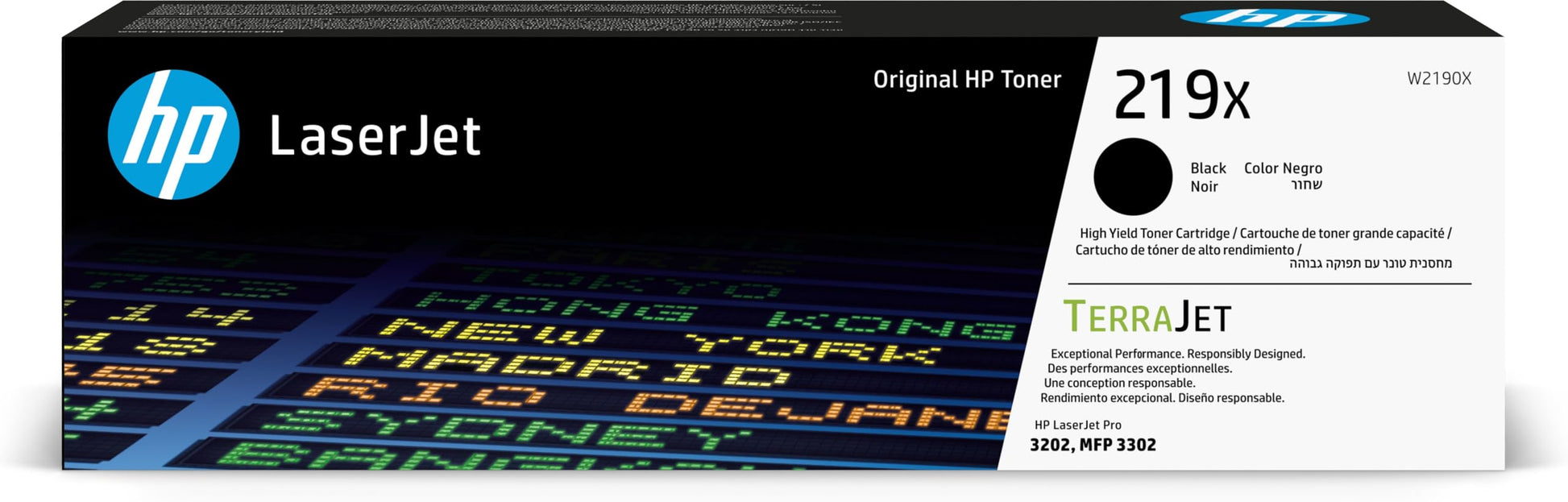HP 219X toner cartridge - high-capacity black, compatible with LaserJet printers, delivers sharp, professional-quality prints.
