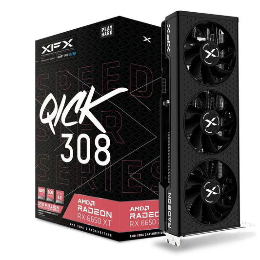 XFX Speedster QICK308 Radeon RX 6650XT - 8GB GDDR6, HDMI, 3xDP, AMD RDNA™ 2, ultra gaming performance