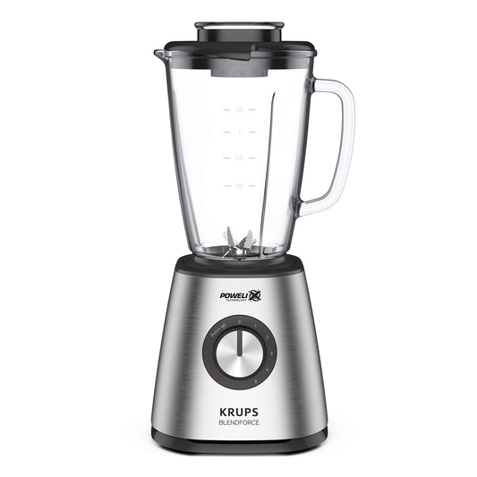 Krups KB439D Blendforce 2 - 800W, 5 speeds, pulse function, 1.75L thermal jug, stainless steel, ice crusher, impact-resistant.