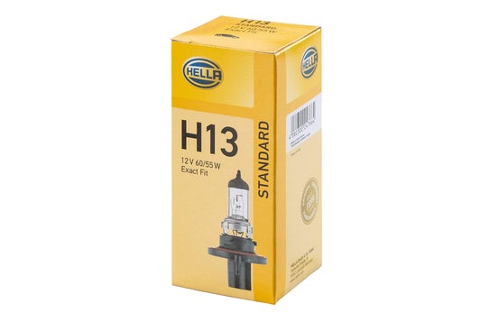 HELLA 8GJ 008 837-121 spuldze - H13 - standarts - 12V - 60/55W - pamatnes izpildījums: P26,4t - iepakojums - daudzums: 1