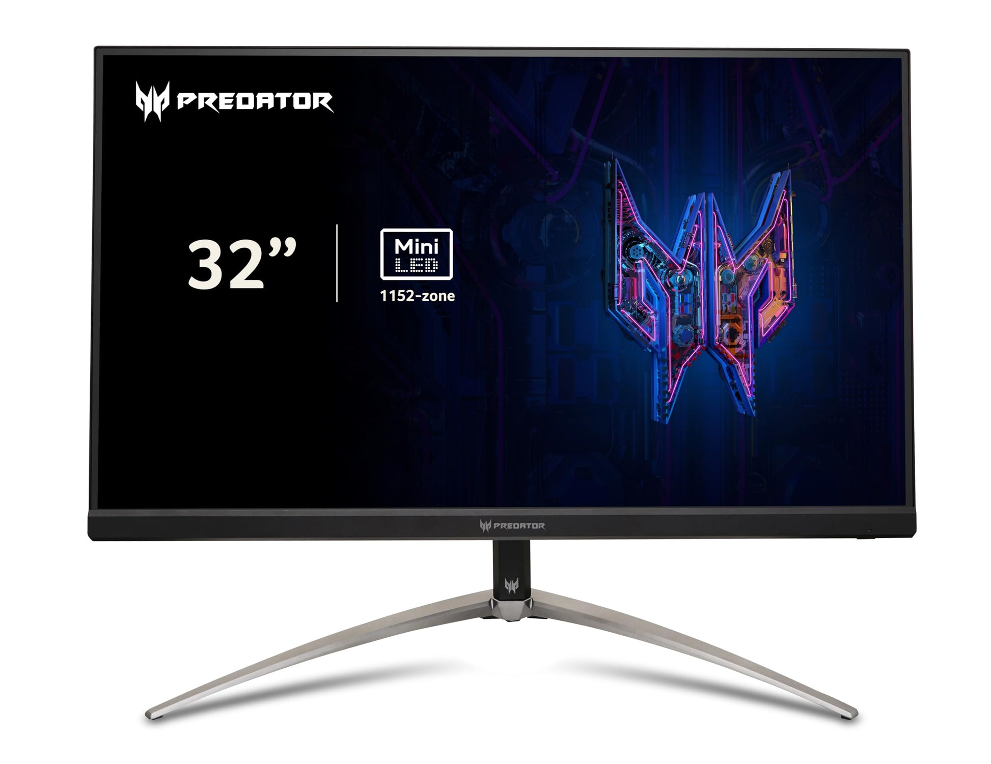 Predator X32QFS spēļu monitors - 31,5" 4K IPS, 150Hz, 1ms, DP 1.4, 2xHDMI 2.1, Type-C 65W, augstuma regulēšana, FreeSync.