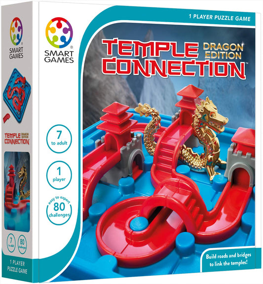 gudrās spēles Temple Connection Dragon Edition - 1 spēlētāja puzles spēle, 80 izaicinājumi, 7+ gadi