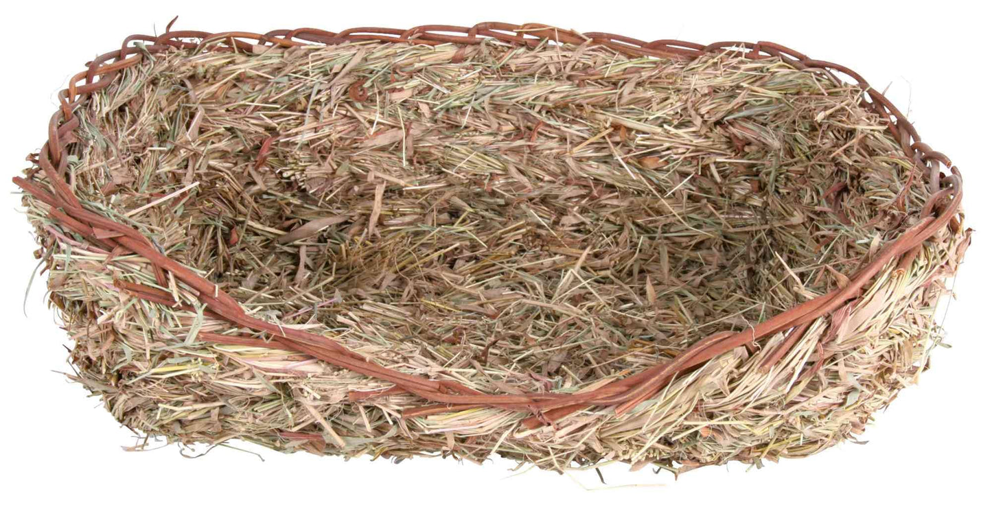 TRIXIE zāles guļvieta no 100% dabīgiem materiāliem - jūrascūciņām, pundurtrušiem - gulēšanai un grauzšanai - 33 x 12 x 26 cm - 61153