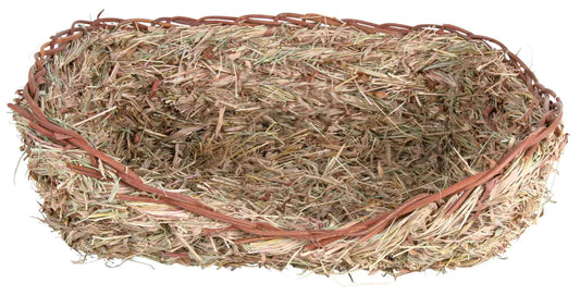 TRIXIE zāles guļvieta no 100% dabīgiem materiāliem - jūrascūciņām, pundurtrušiem - gulēšanai un grauzšanai - 33 x 12 x 26 cm - 61153