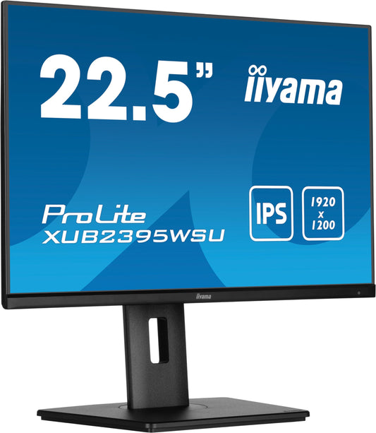 iiyama ProLite XUB2395WSU-B5 - 22.5" IPS LED monitor, 16:10 WUXGA, HDMI, DP, USB, height adjustable, Pivot, FreeSync, black