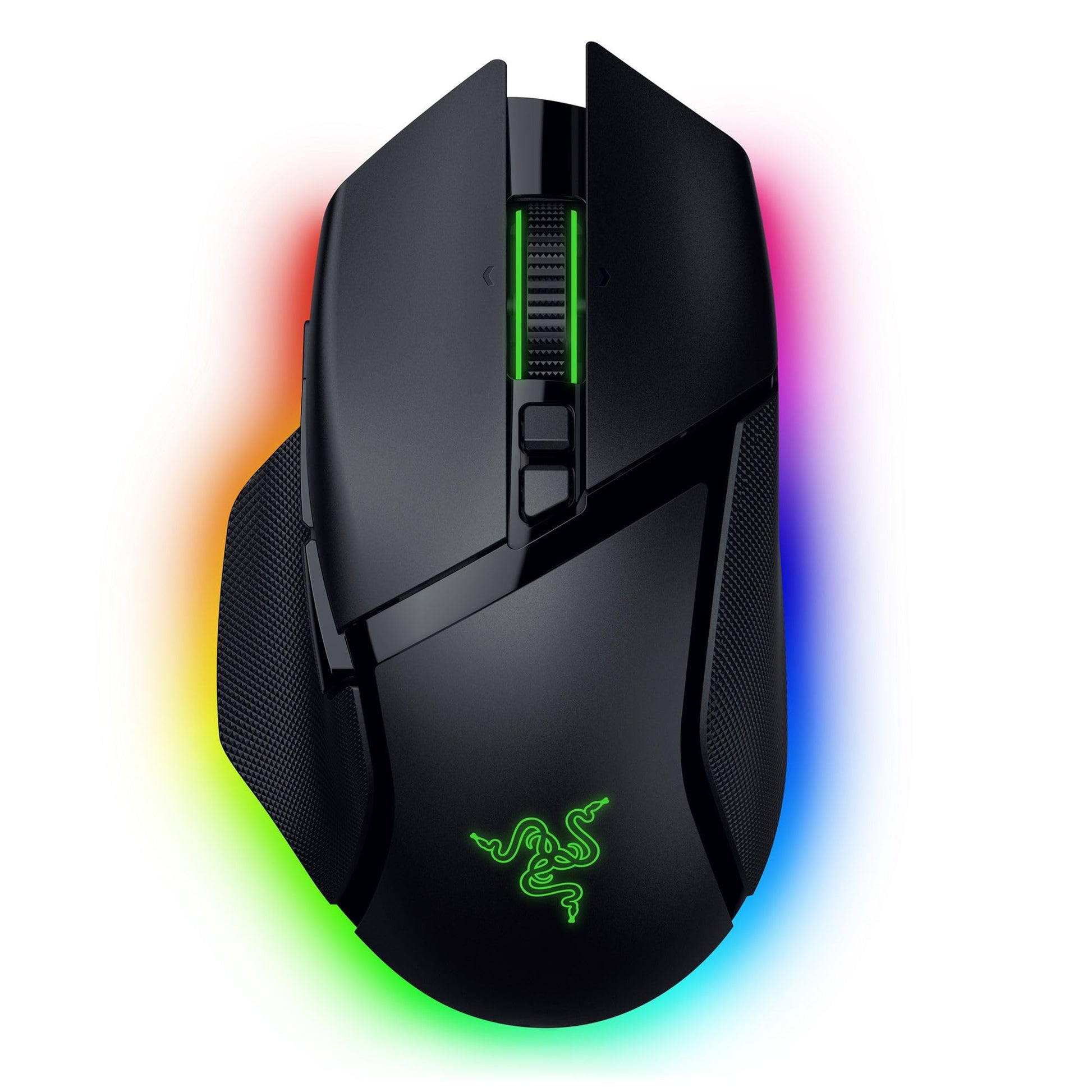 Razer Basilisk V3 Pro 35K - Pilnībā pielāgojama bezvadu ergonomiska spēļu pele ar 35K sensoru un 13 pogām, melna