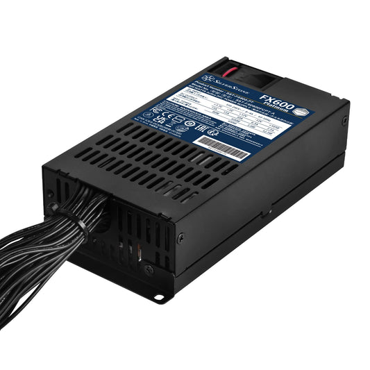SilverStone FX600 Platinum - 600W Cybenetics Platinum-Flex-ATX power supply with high efficiency and compact design.