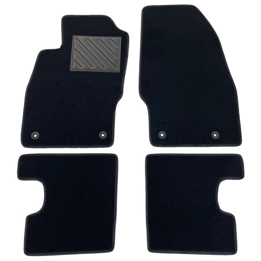 MDM SP-3288 paklāji Velūrs automašīnu paklājs piemērots Smart Fortwo II 2007>2014, melns