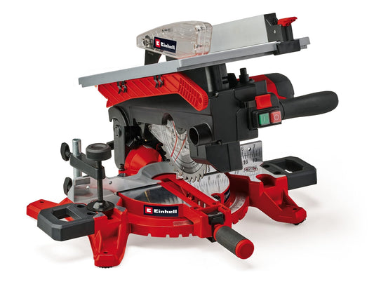 Einhell TE-MS 216 T - 1500W mit 55mm Schnitttiefe, 120mm Schnittbreite, 216mm Sägeblatt, Laser, Tischkreissäge-Funktion