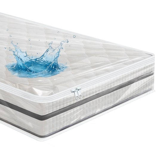Matracis pārvalks 90x200cm pārvākšanās un uzglabāšanai, aizsargvāks matračiem, matrača soma, plastmasas matrača maisiņš, plīšanai izturīgs, atkārtoti lietojams