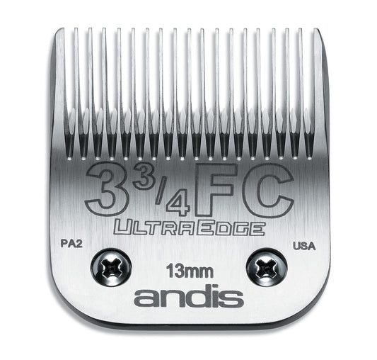 Suņu trimmera asmens Andis UltraEdge, oglekļa tērauds, izmērs 3-3/4 FC, griešanas garums 1,27 cm (64135)