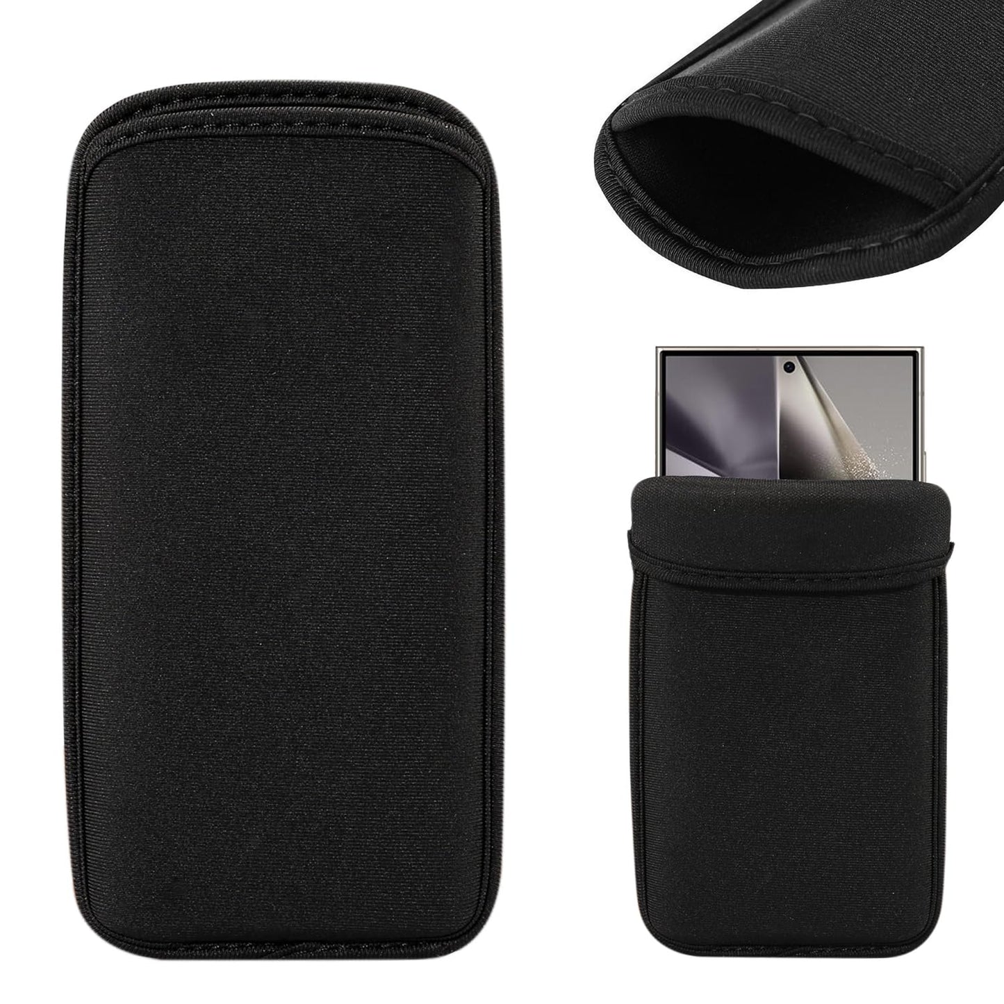 Neoprēna telefona maciņš sievietēm un vīriešiem, universāls triecienizturīgs maciņš, telefona vāciņš Sony Xperia 1, Xperia 10 Plus, iPhone 16 Pro Max 16 Plus, Huawei Mate 20X, 10,5 x 19,5 cm